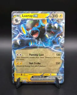 Luxray EX 068/167 Twilight Masquerade Half-Art Rare Holo Pokemon Card - Image 1
