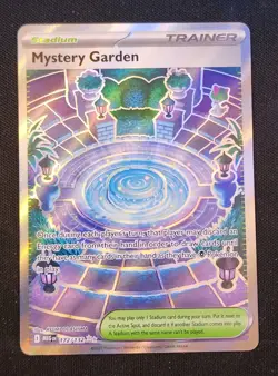 Pokemon TCG Mystery Garden Trainer Card Holo Rare NM 172/132 Mega Evolution - Image 1