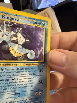 Pokemon Kingdra Unlimited Holo Rare TCG Card Neo Genesis 8/111 MP O87 - Image 3