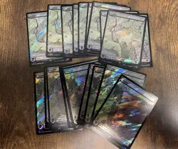 100x SURGE FOIL Basic Lands Lotr MTG 10/each Pack Fresh - Image 4