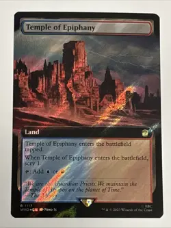 MTG Doctor Who Temple of Epiphany Extended Art Surge Foil 1117 NM Rare - Image 1