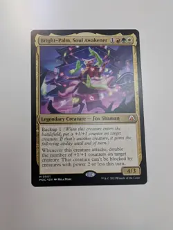 MTG - Bright-Palm, Soul Awakener - Commander: March of the Machine NM/M Cond - Image 1