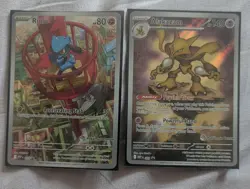 Mega Evolution Promos Riolu 010 and Alakazam 009 POKEMON CENTER STAMPED - Image 1