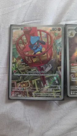 Mega Evolution Promos Riolu 010 and Alakazam 009 POKEMON CENTER STAMPED - Image 2