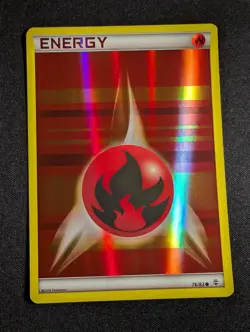 Pokemon Fire Energy 76/83 Reverse Holo XY Generations NM - Image 1