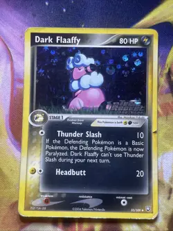 Pokemon Dark Flaaffy 33/109 EX Team Rocket Returns Reverse Holo Hp Dmg Stamped - Image 1