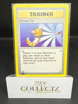 Scoop Up Trainer 78/102 Rare Pokemon 1999 Unlimited Base Set LP - Image 1