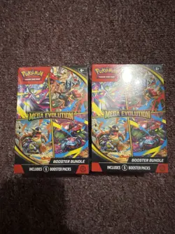2x Factory Sealed Pokemon TCG Mega Evolution Booster Bundle Lot Of 2 - Image 1