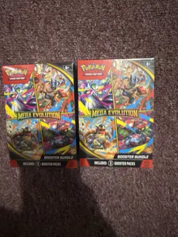 2x Factory Sealed Pokemon TCG Mega Evolution Booster Bundle Lot Of 2 - Image 2