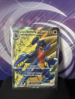 Pokemon TCG Destined Rivals Cynthia’s Garchomp EX SVP 204 Near Mint - Image 1