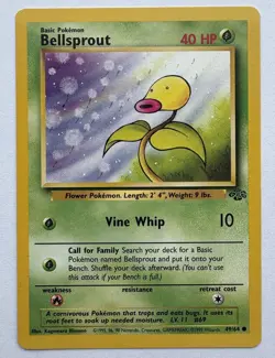 Bellsprout 49/64 - Jungle Set - Near Mint NM Pokemon TCG Vintage Non Holo - Image 1