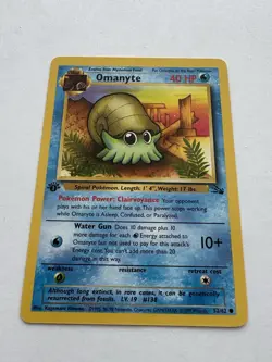 1st Edition Omanyte 52/62 - Fossil Set - Near Mint/Mint Pokemon TCG 1999 Vintage - Image 2