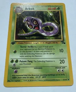 1st Edition Arbok 31/62 - Fossil - Near Mint Vintage NM Pokemon TCG - Image 2