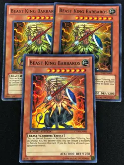 YUGIOH BEAST KING BARBAROS CT08-EN005 SUPER X3 (MP) - Image 1