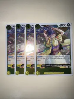 One Piece TCG X4 Playset OP06-104 Kikunojo Rare Card Game CCG - Image 1