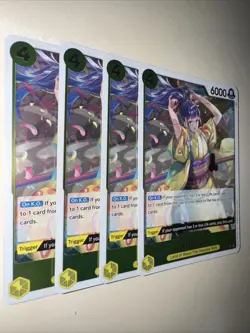 One Piece TCG X4 Playset OP06-104 Kikunojo Rare Card Game CCG - Image 2