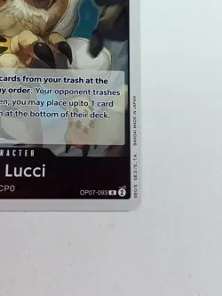 Rob Lucci Op07-093 R Holo One Piece Card - Image 2