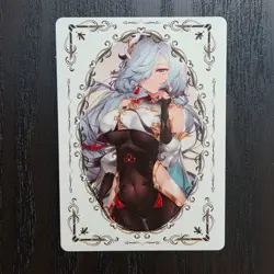 FANTASY SHRINE Genshin Impact SHENHE Gaming Waifu Holo Gold Card ZR128 - Image 5