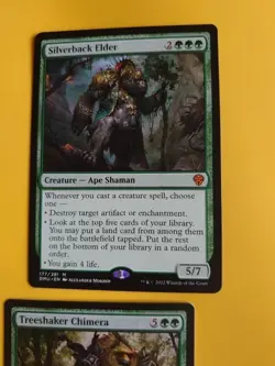 Silverback ELder DMU & Treeshaker Chimera green rMagic the Gathering 2 Card. - Image 3