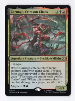 Carnage, Crimson Chaos (Foil) 0125 (R) MTG Marvel's Spider-Man (SPM) - Image 1