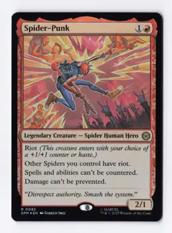 Spider-Punk (Foil) 0092 (R) MTG Marvel's Spider-Man (SPM) - Image 1