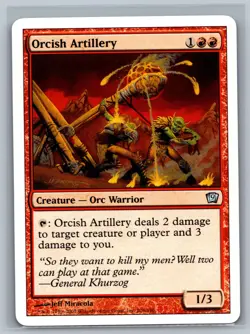 Magic The Gathering 9th Edition Orcish Artillery #206/350 MTG TCG CCG Ninth - Image 1