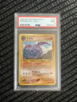 Aerodactyl Holo PSA 9 Pokemon #142 Neo 3 Neo Revelation Japanese WOTC 2000 - Image 1