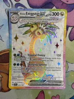 Pokemon Surging Sparks ALOLAN EXEGGUTOR EX Full Art Ultra Rare 225/191 MINT-NM - Image 1