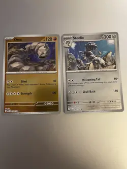 Pokemon Mega Evolution Lot Reverse Holo Onix Steelix - 070/132 093/132 Ships PWE - Image 1