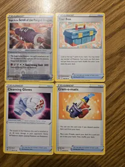 Pokemon Trainer Item Cards Set Of 4 - Image 1