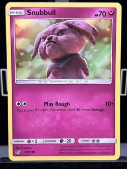 Pokemon - Detective Pikachu - Snubbull 15/18 - Holo Rare - LP - Image 3