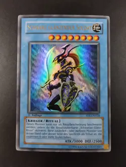 YUGIOH 2004 | BLACK LUSTER SOLDIER | SYE-DE024 | 1ST EDT | GERMAN | VG - EX (MP) - Image 1