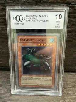 Yu-Gi-Oh Metal Raiders Catapult Turtle MRD-075 CGC 10 GEM MINT POP 2 YuGiOh - Image 1