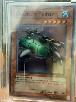 Yu-Gi-Oh Metal Raiders Catapult Turtle MRD-075 CGC 10 GEM MINT POP 2 YuGiOh - Image 2
