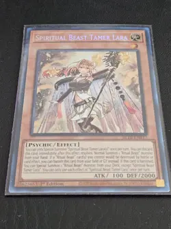 Yugioh Spiritual Beast Tamer Lara BLTR-EN017 Secret Rare 1st Ed NM/Never Played - Image 1