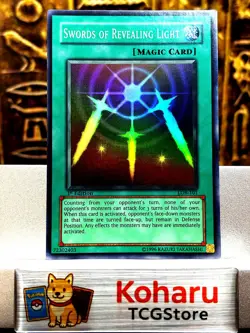 Yugioh Swords of Revealing Light LOB-101 1st Edition Blue Eyes White Dragon NM - Image 1