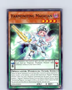 Yu-Gi-Oh TCG Harmonizing Magician LED6-EN053 Unlimited Regular Common Card NM - Image 1