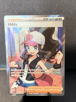 Pokemon TCG White Flare Hilda 164/086 Full Art Trainer Ultra Rare NM Card - Image 1