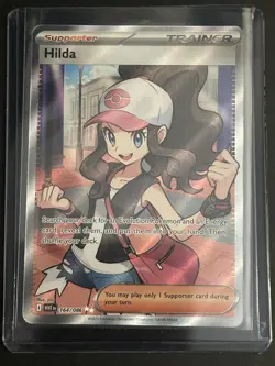 Hilda 164/086 Full Art Ultra Rare White Flare Holo Pokemon TCG Card NM Condition - Image 4