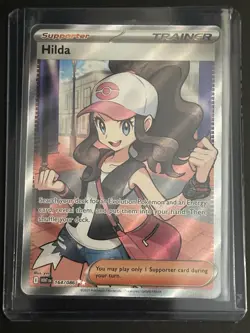 Hilda 164/086 Full Art Ultra Rare White Flare Holo Pokemon TCG Card NM Condition - Image 5