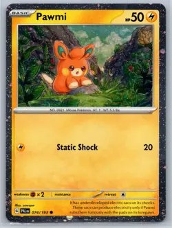 Pawmi - Cosmos Holo - Paldea Evolved 074/193 sowsow Pokemon Card - Image 1