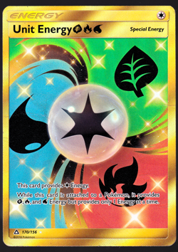 Unit Energy 170/156 Ultra Prism Gold Secret Rare Holo Pokemon TCG Card MP - Image 1