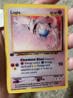 Pokemon TCG Lugia Neo Genesis 1st Edition 3D Lenticular Fan Made Art Card - Image 1