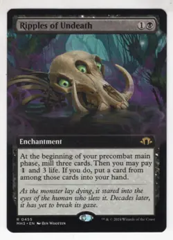 MTG Modern Horizons 3 Rare Card #455 Ripples of Undeath (Extended Art) - Image 1