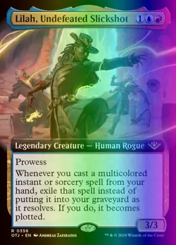 MTG Lilah, Undefeated Slickshot (356/441) Outlaws of Thunder Junction LP FOIL - Image 1