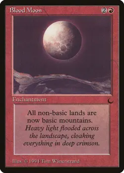 MTG Magic the Gathering Blood Moon (58/122) The Dark LP - Image 1