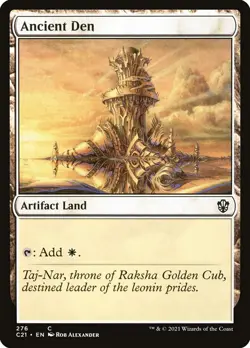 MTG Magic the Gathering Ancient Den (276/465) Commander 2021 LP - Image 1
