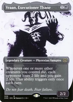Vraan, Executioner Thane SHOWCASE - 309 - Rare - Phyrexia: All Will Be One - Image 1