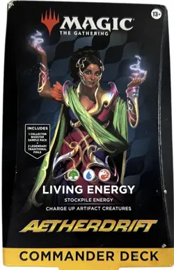 MTG Aetherdrift Commander Deck Living Energy Sealed - Image 1