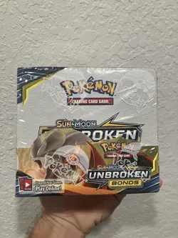 SM Unbroken Bonds SEALED Booster Box (36 Packs of Pokemon Cards) - Image 1